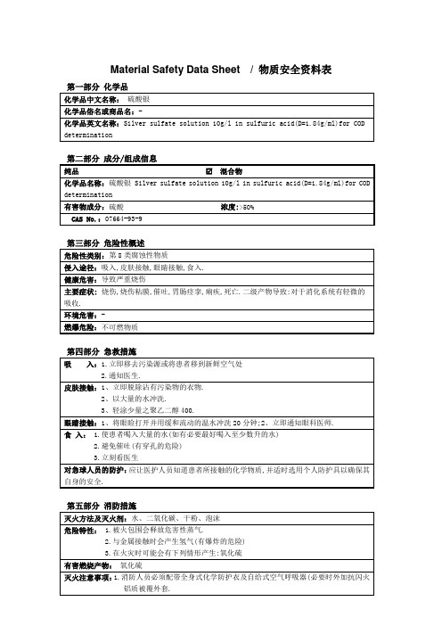 MSDS_硫酸银