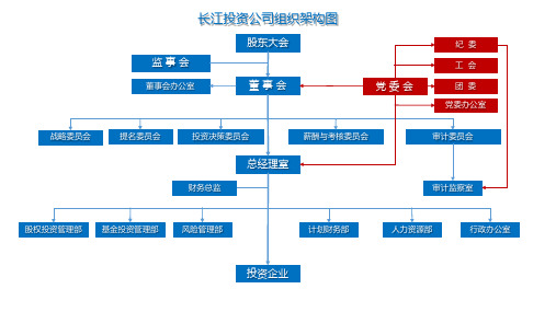 长江投资公司组织架构图