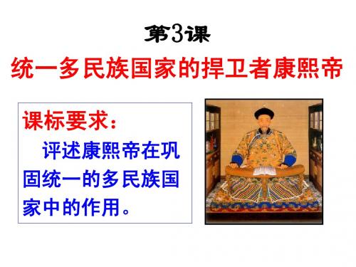 《统一多民族国家的捍卫者康熙帝》课件(人教版选修四《中外历史人物评说》)