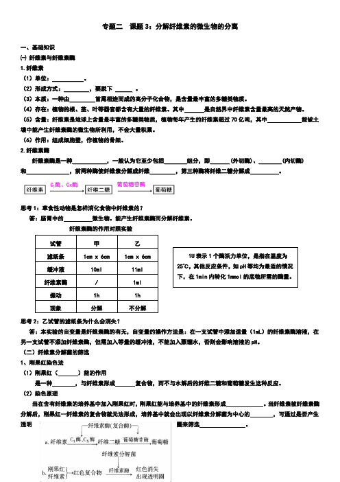 分解纤维素的微生物的分离剖析