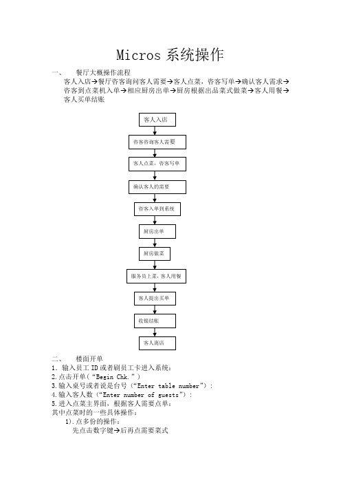 micros系统操作图文)