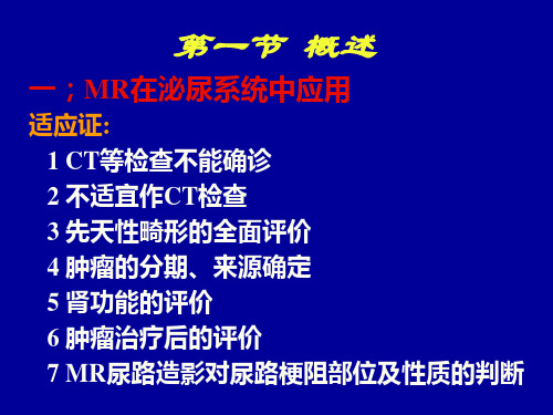 泌尿系统MR