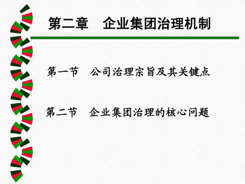 企业集团财务管理体制
