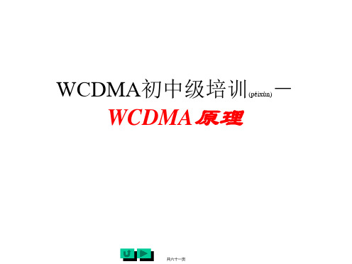 WCDMA原理