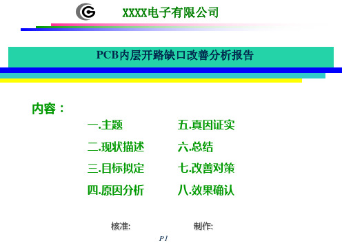 QCC专案提升PCB内层开路不良报告