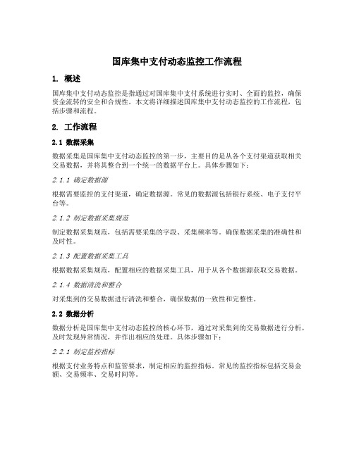 国库集中支付动态监控的工作流程