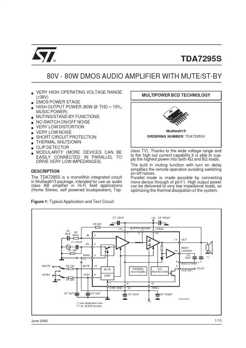 TDA7295S中文资料