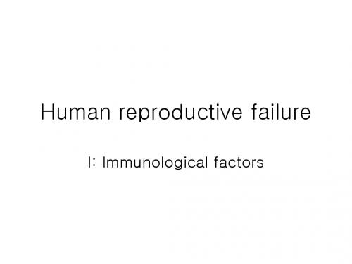 Human reproductive failure
