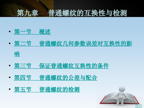 普通螺纹的互换性与检测