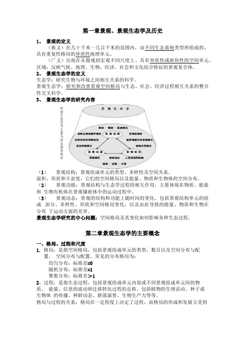 景观生态学整理