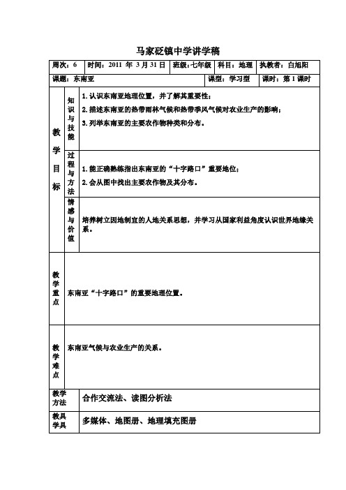 东南亚1讲学稿