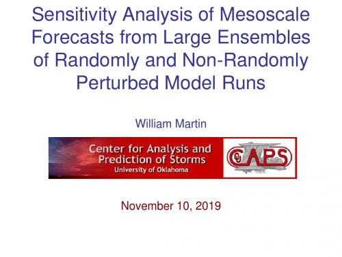 Forecast Sensitivity Analysis Using Random Perturbations使用随机扰动的预报敏感性分析