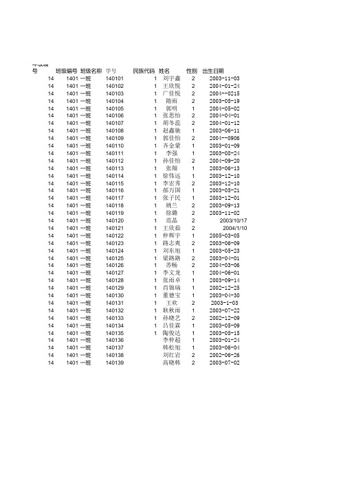 红旗 小学4.1小学体测模版