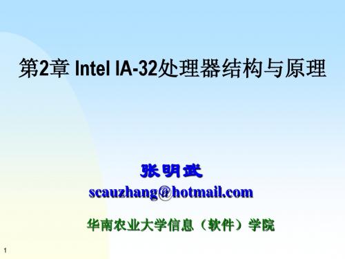 Intel IA-32处理器结构与原理