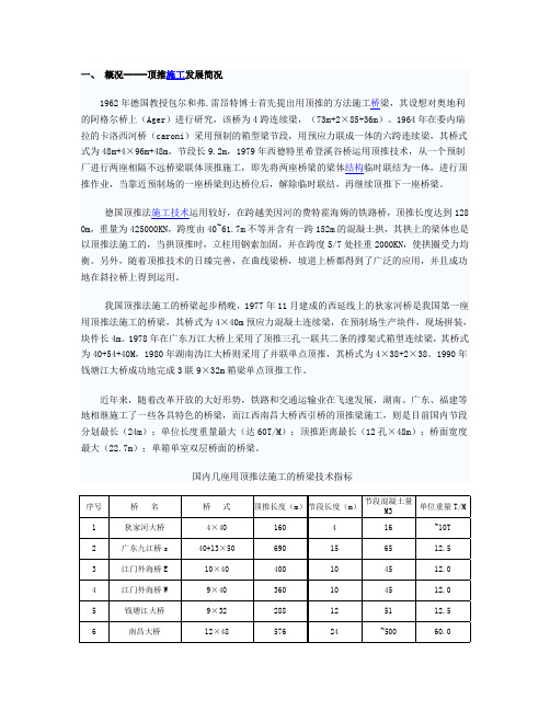 顶推施工技术