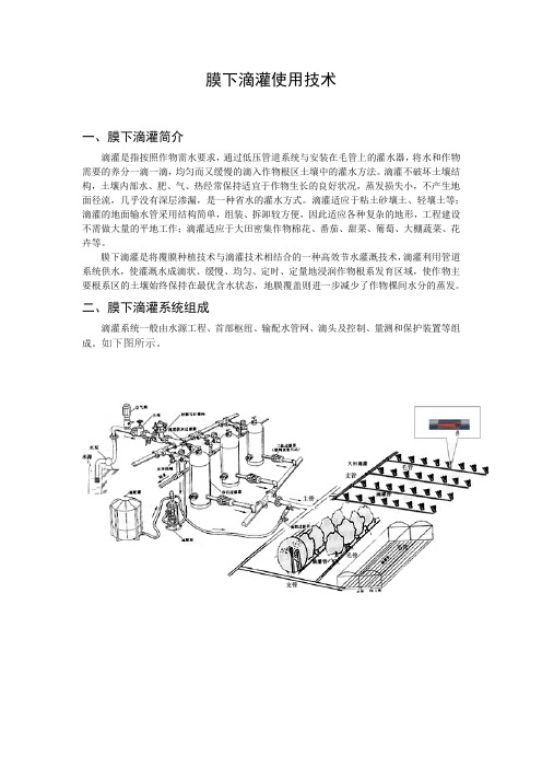 滴灌使用技术讲义