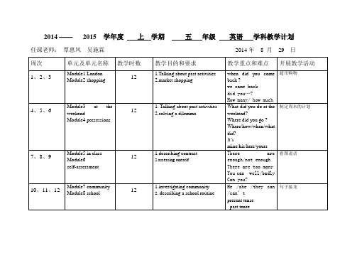 五上计划