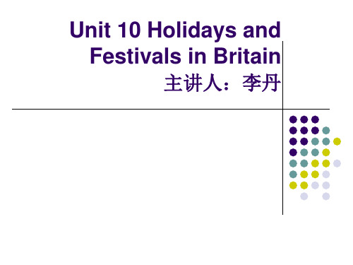 Unit10 Holidays in Britain