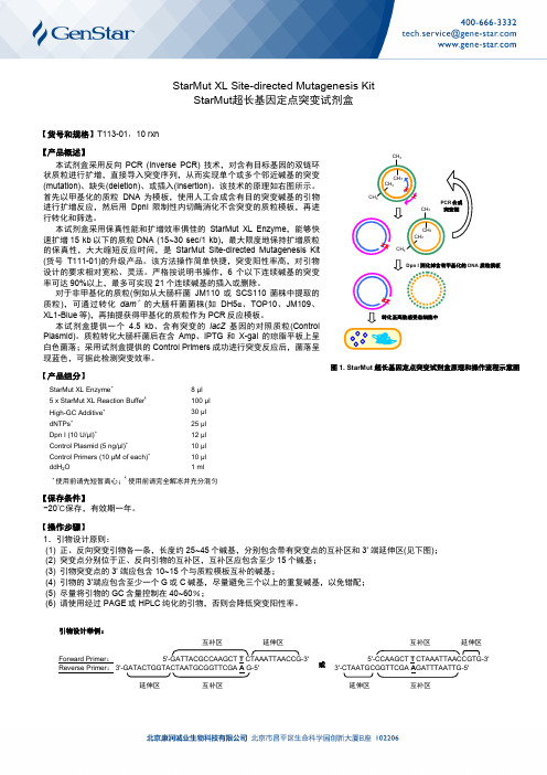 StarMut超长基因定点突变试剂盒