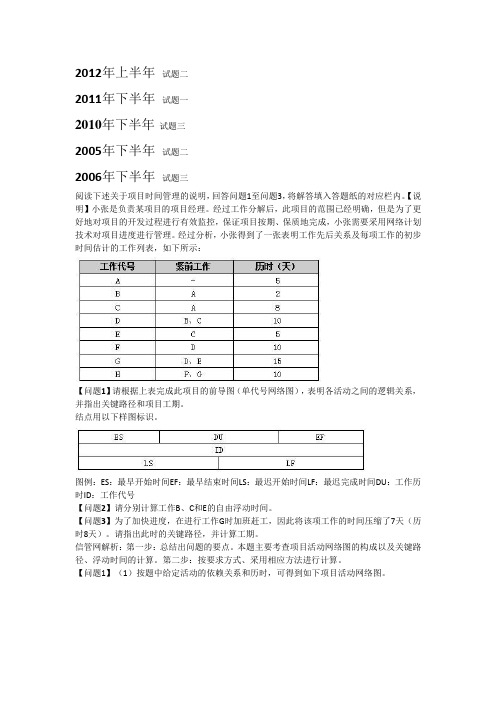 项目管理--华东交通大学试题