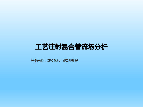 ANSYS教学算例集FL_工艺注射混合管流场分析