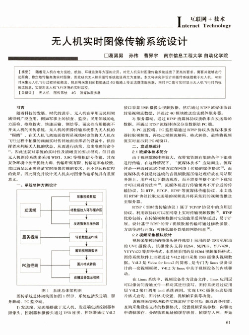 无人机实时图像传输系统设计