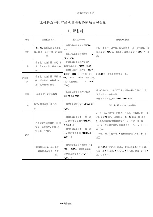 水利工程取样检测规程完整