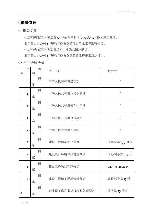 地坑土方开挖施工方案(安全专项)