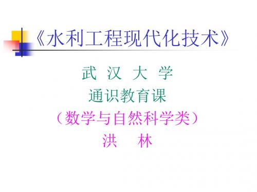 《水利工程现代化技术》(精)
