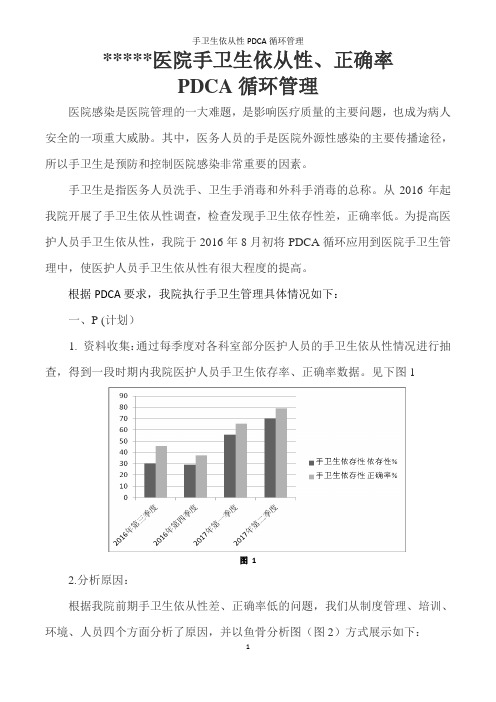 手卫生依从性PDCA循环管理