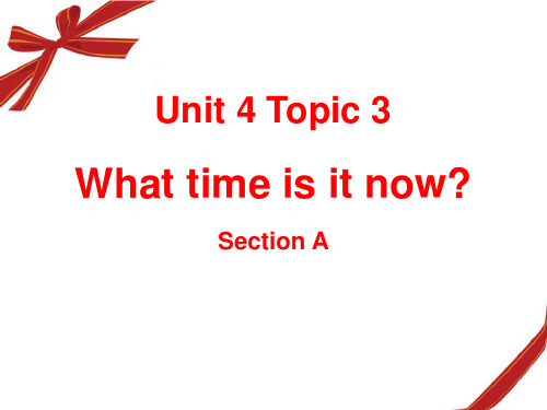 《What time is it now》SectionC PPT