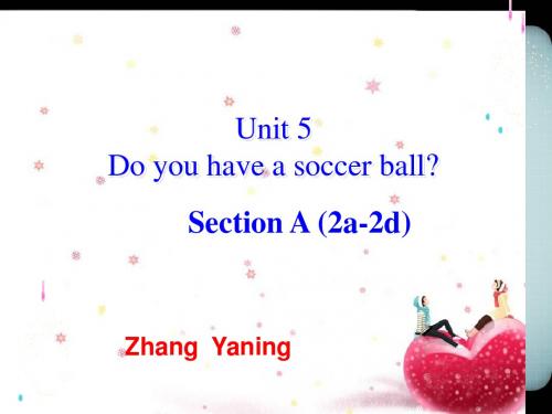 Unit 5 Do you have a soccer ball