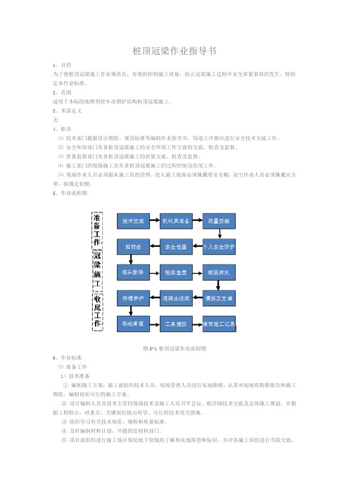 桩顶冠梁作业指导书