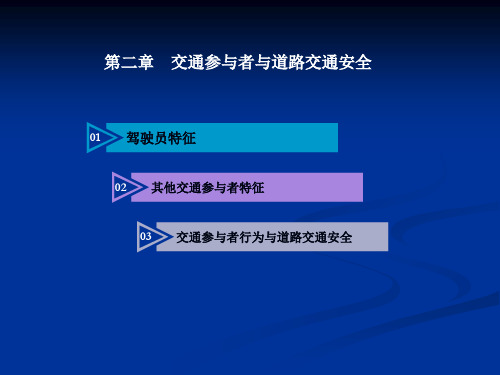 第二章交通参与者与道路交通安全