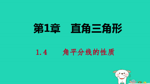 八年级数学下册直角三角形角平分线的性质角平分线的性质课件湘教版