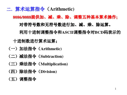 第3章80X86指令系统(2)PPT课件