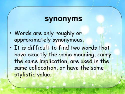 synonyms