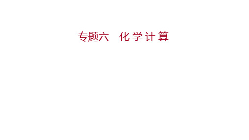 邵阳中考化学 热点突破 专题六 化 学 计 算 课件(共38张PPT)