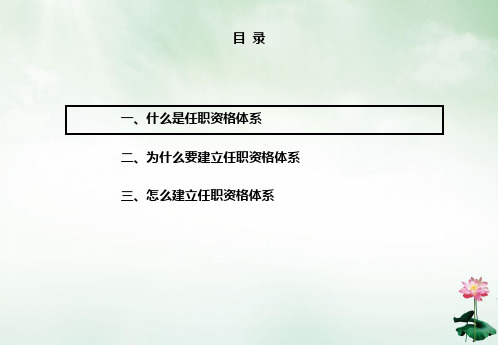 任职资格体系建立步骤和方法概述(PPT51页)