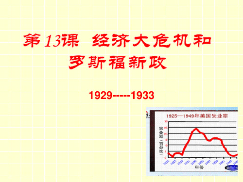 第13课   经济大危机和罗斯福新政