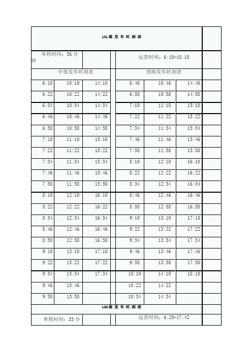 鲅鱼圈公交线路与时刻表