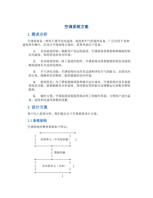 空调系统方案