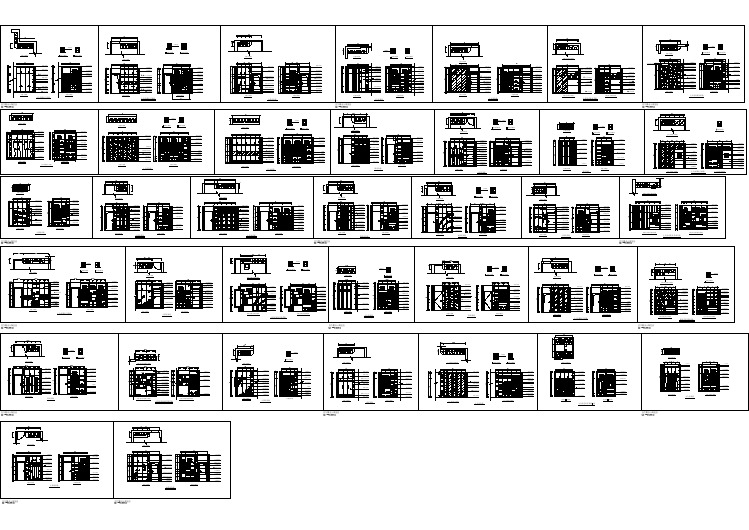 37款衣柜设计CAD图