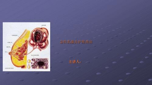 急性乳腺炎护理查房ppt课件