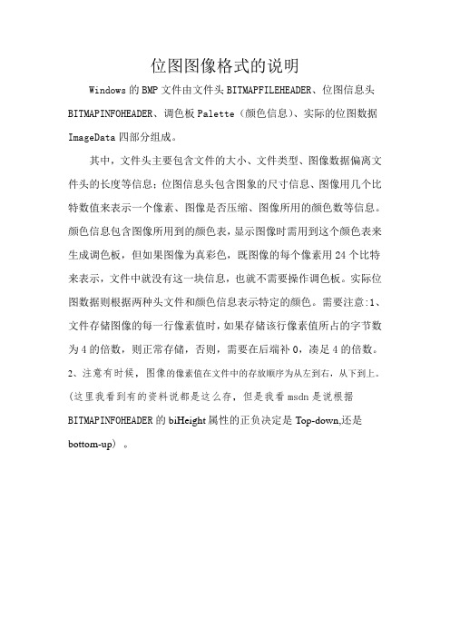 位图图像格式的说明