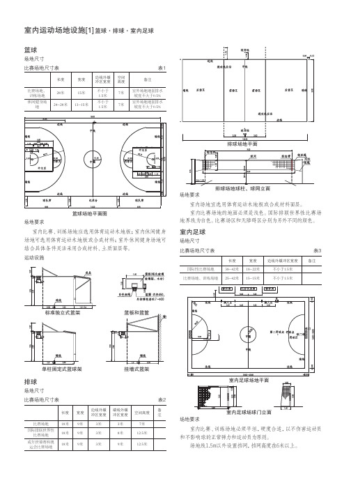 室内运动场地设施图集