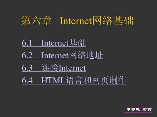 第六章 Internet网络基础