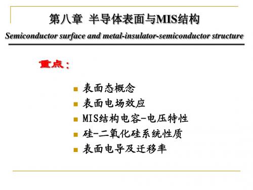 《半导体物理》教学PPT第八章