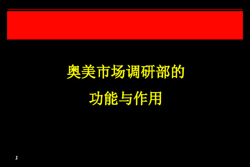 奥美广告为什么设立调研部