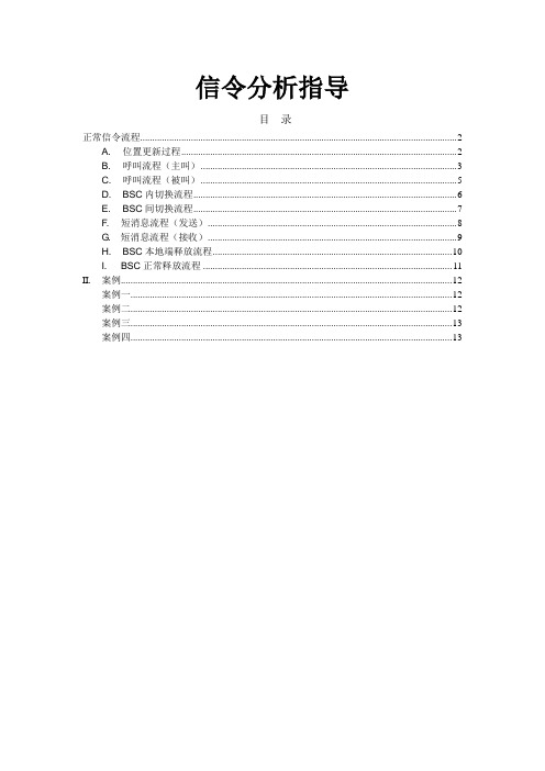 信令分析指导